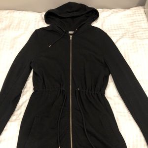 ASOS black zip up sweater